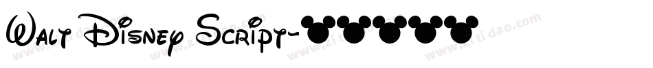 Walt Disney Script字体转换